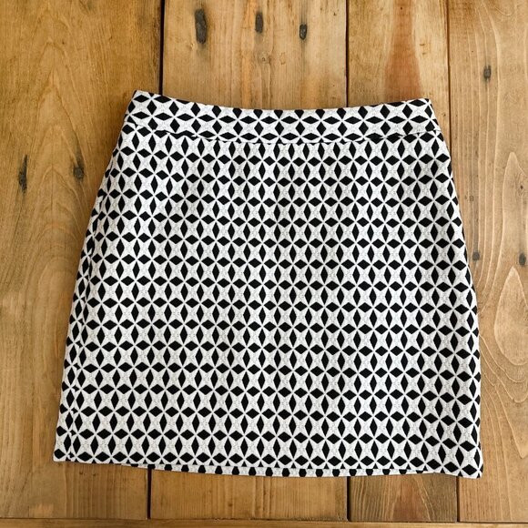Banana Republic Woven Mini Star Pencil Skirt Nordic‎ Size 4 - Picture 6 of 6